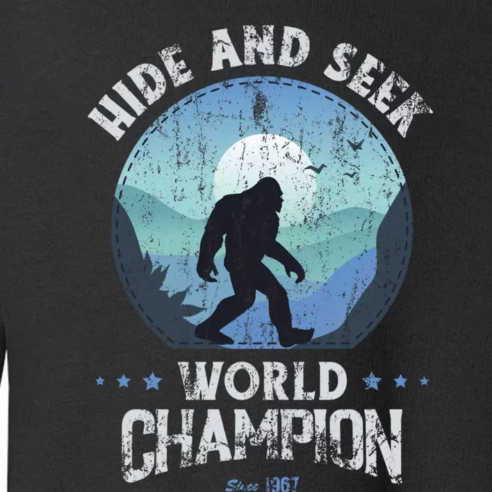 Bigfoot Hide And Seek Bigfoot Hide And Seek Champion Toddler Sweatshirt