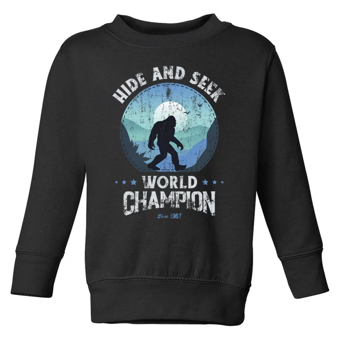 Bigfoot Hide And Seek Bigfoot Hide And Seek Champion Toddler Sweatshirt