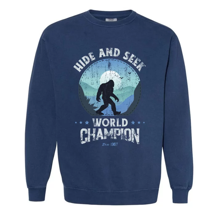 Bigfoot Hide And Seek Bigfoot Hide And Seek Champion Garment-Dyed Sweatshirt