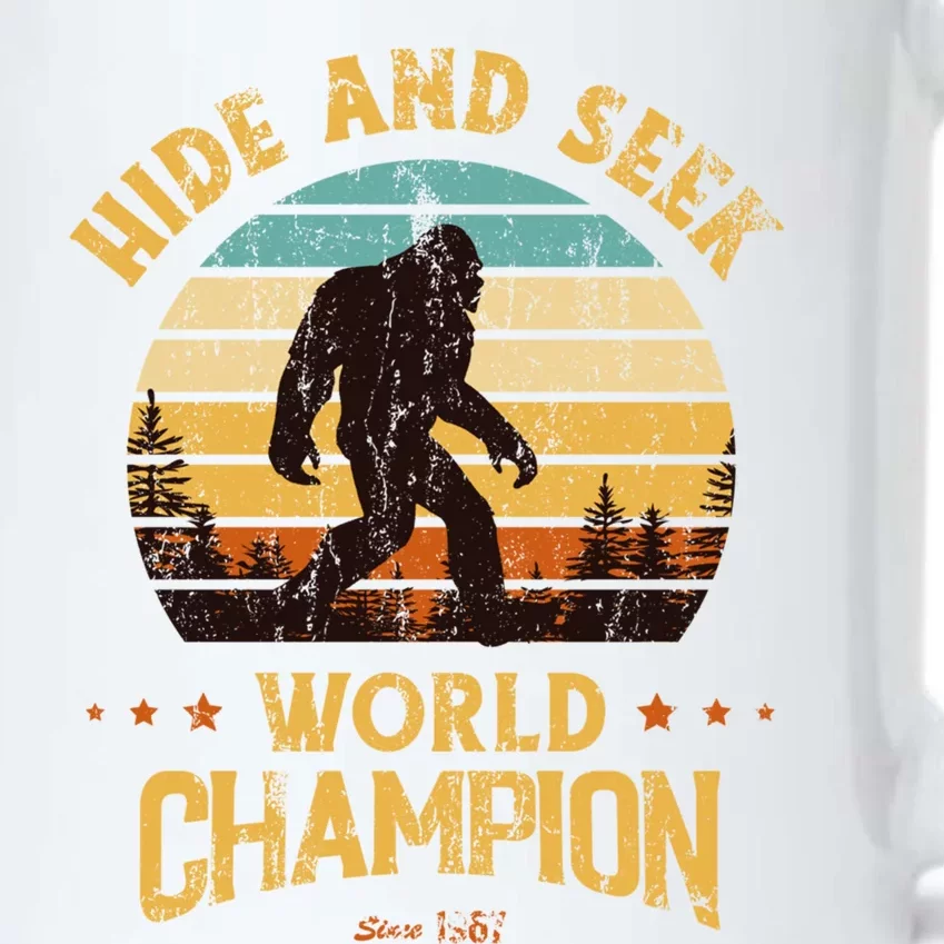 Bigfoogift Hide And Seek Bigfoot Hide And Seek Champion Cute Gift Black Color Changing Mug