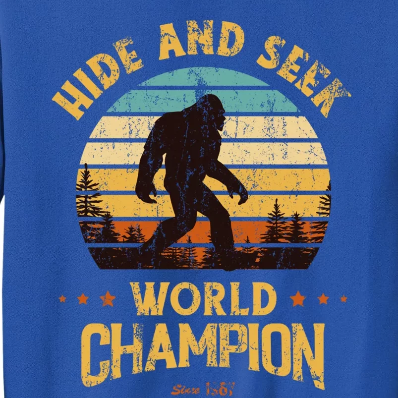 Bigfoogift Hide And Seek Bigfoot Hide And Seek Champion Cute Gift Tall Sweatshirt