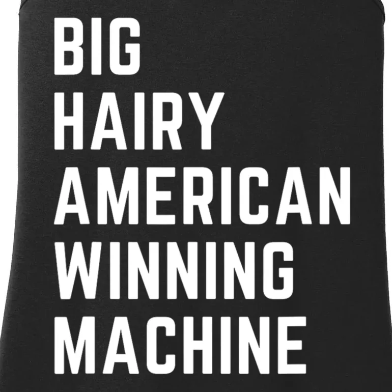 Big Hairy American Winning Machine Ladies Essential Tank