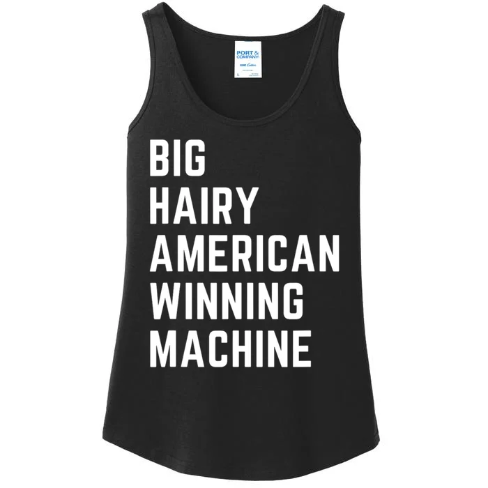 Big Hairy American Winning Machine Ladies Essential Tank