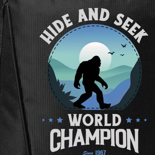 Bigfoogift Hide And Seek Bigfoot Hide And Seek Champion Cool Gift City Backpack