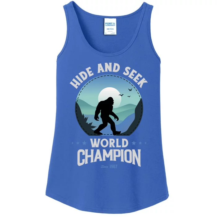 Bigfoogift Hide And Seek Bigfoot Hide And Seek Champion Cool Gift Ladies Essential Tank