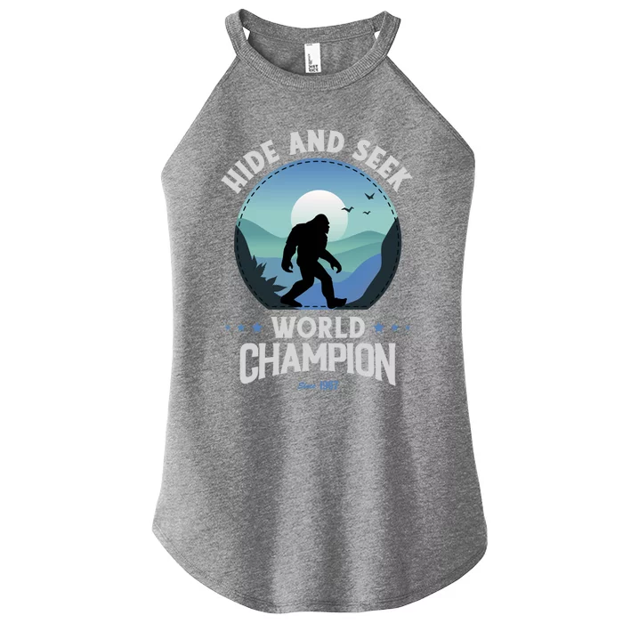 Bigfoogift Hide And Seek Bigfoot Hide And Seek Champion Cool Gift Women’s Perfect Tri Rocker Tank