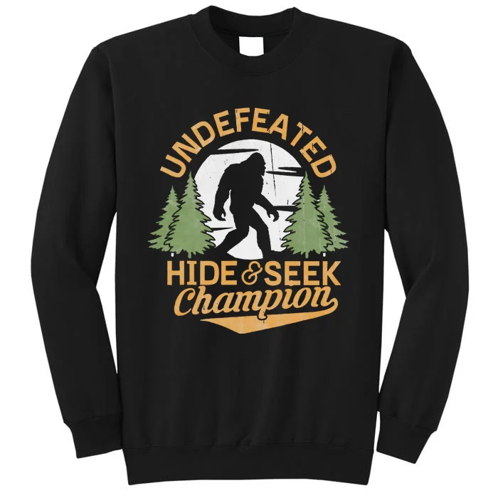 Bigfoot Hide And Seek Champion Sasquatch Stuff Tall Sweatshirt