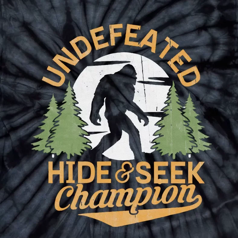 Bigfoot Hide And Seek Champion Sasquatch Stuff Tie-Dye T-Shirt