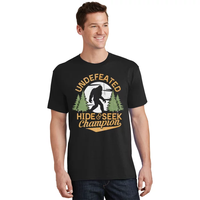 Bigfoot Hide And Seek Champion Sasquatch Stuff T-Shirt