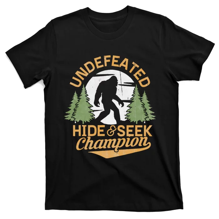 Bigfoot Hide And Seek Champion Sasquatch Stuff T-Shirt