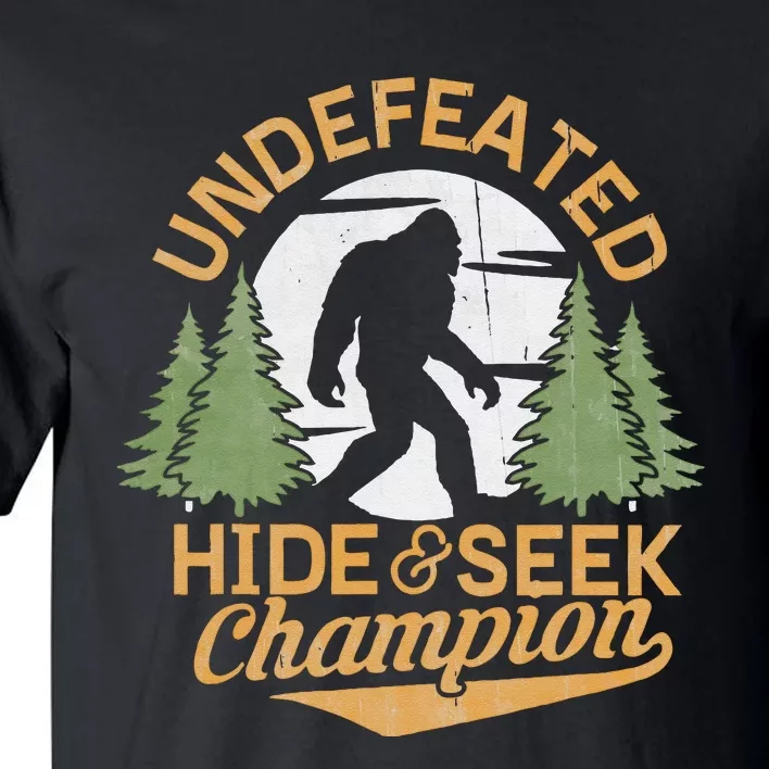 Bigfoot Hide And Seek Champion Sasquatch Stuff Tall T-Shirt