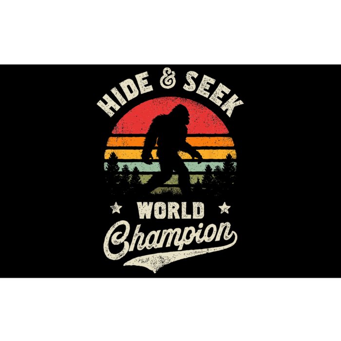 Bigfoot Hide And Seek World Champion Sasquatch Retro Vintage Bumper Sticker