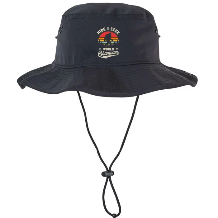 Bigfoot Hide And Seek World Champion Sasquatch Retro Vintage Legacy Cool Fit Booney Bucket Hat