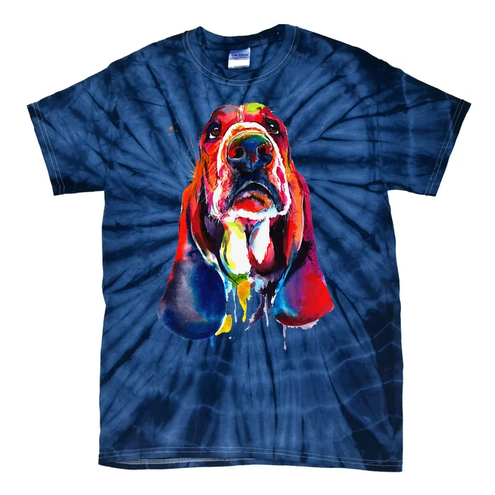 Basset Hound Artistic Funny Dog Cute Sweet Gift Birthday Tie-Dye T-Shirt