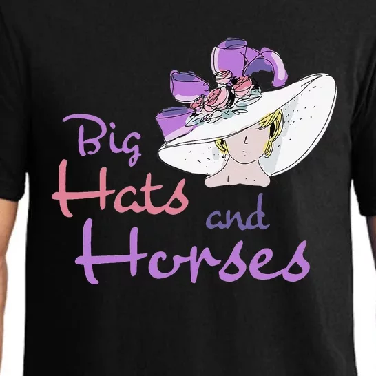 Big Hats And Horses Derby Day Kentucky Pajama Set