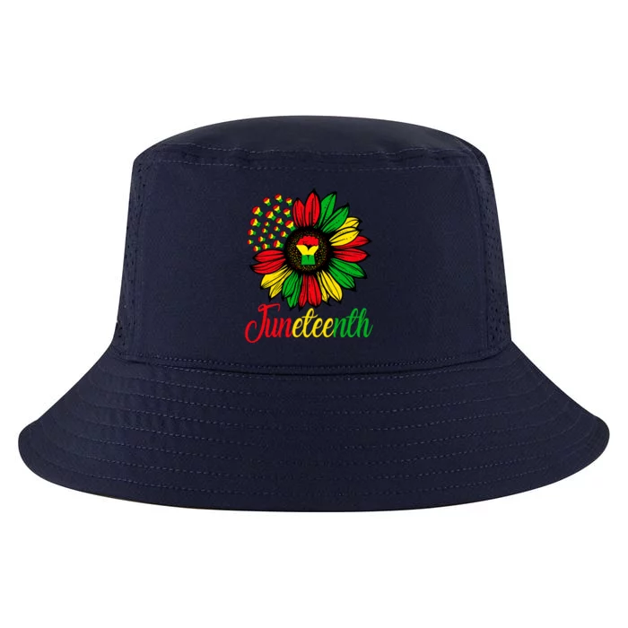 Black History African American Juneteenth Freedom Sunflower Great Gift Cool Comfort Performance Bucket Hat