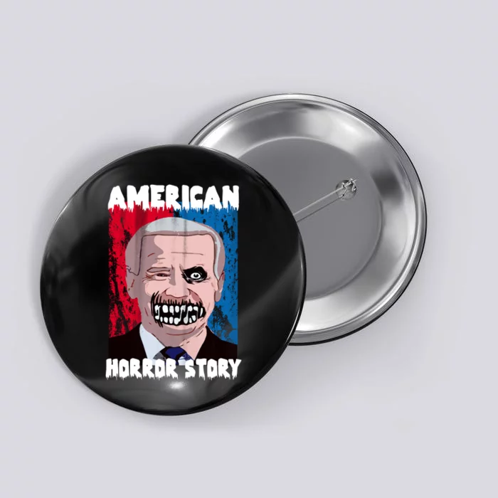 Biden Horror American Zombie Story Halloween Button