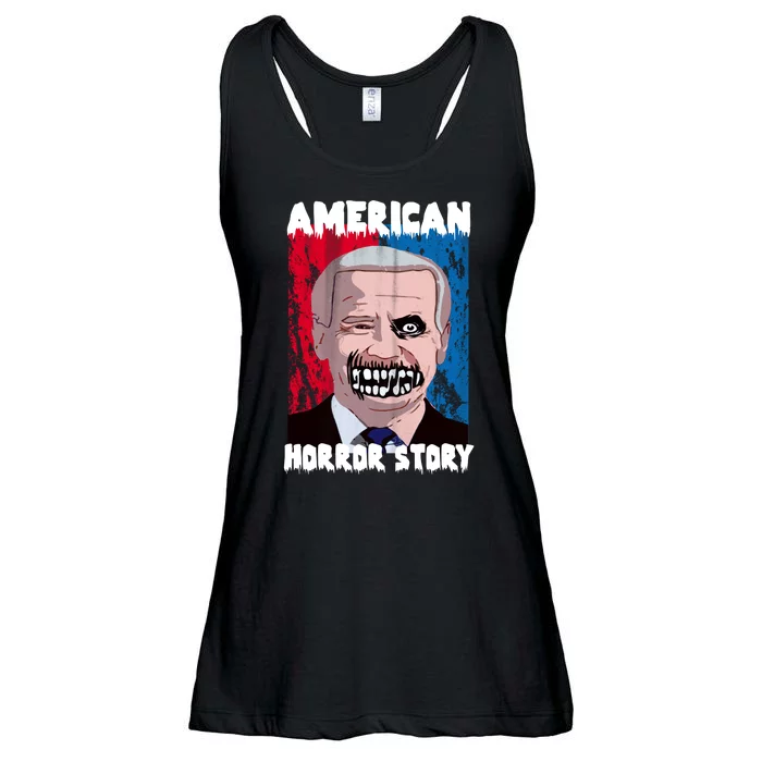 Biden Horror American Zombie Story Halloween Ladies Essential Flowy Tank