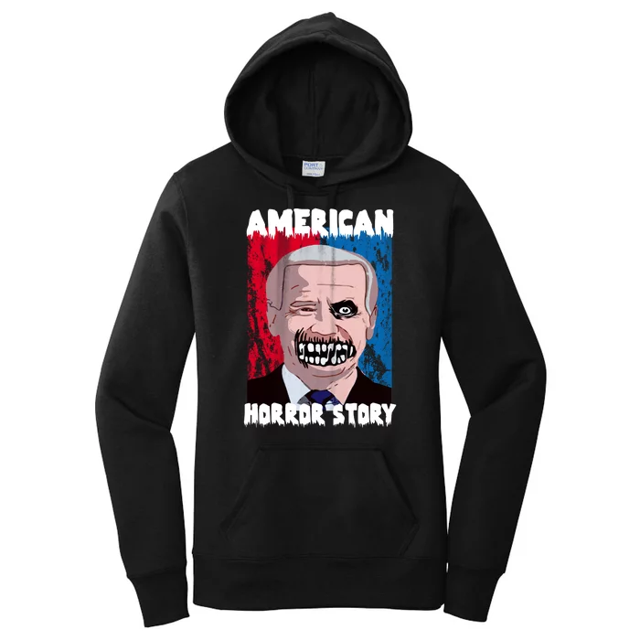 Biden Horror American Zombie Story Halloween Women's Pullover Hoodie