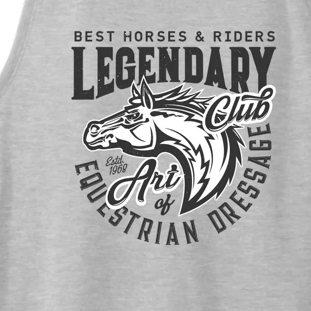 Best Horses And Rider Equestrian Dressage Ladies Tri-Blend Wicking Tank