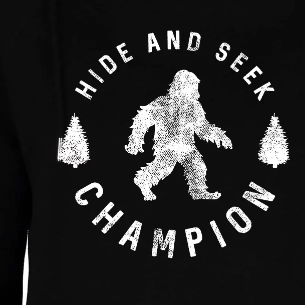 Bigfoot Hide And Seek Champion Womens Funnel Neck Pullover Hood