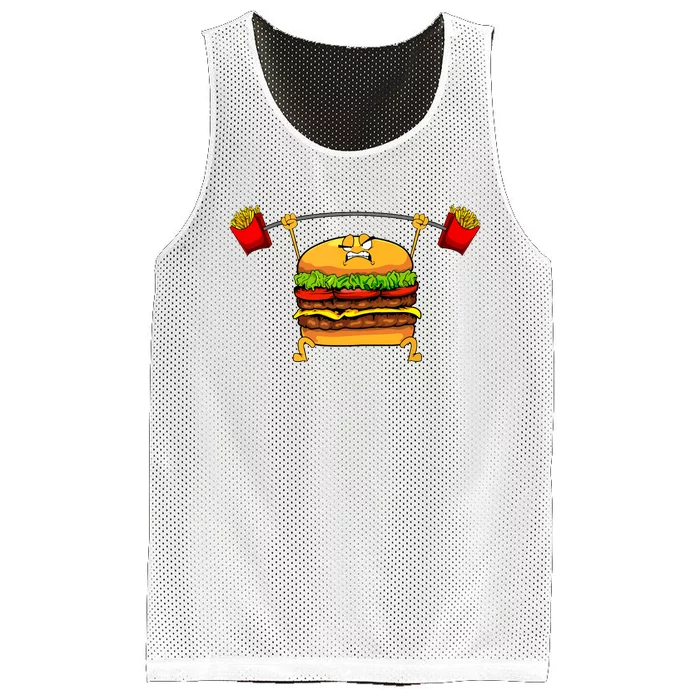 Best Hamburger Art Women Cheeseburger Fast Food Lovers Mesh Reversible Basketball Jersey Tank