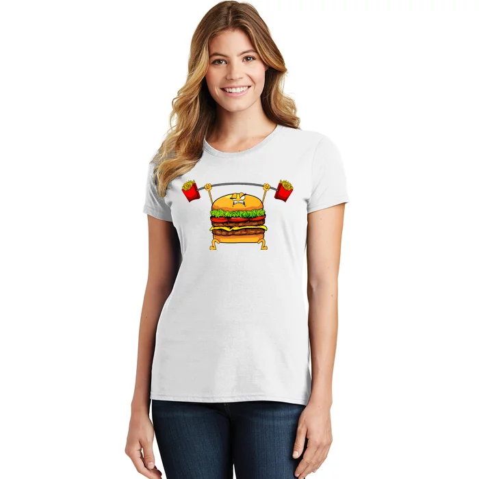 Best Hamburger Art Women Cheeseburger Fast Food Lovers Women's T-Shirt