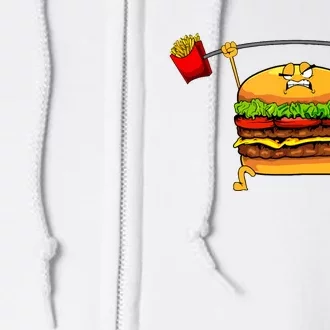 Best Hamburger Art Women Cheeseburger Fast Food Lovers Full Zip Hoodie