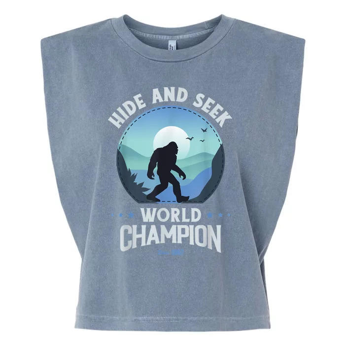 Bigfoot Hide And Seek Bigfoot Hide And Seek Champion Garment-Dyed Women's Muscle Tee