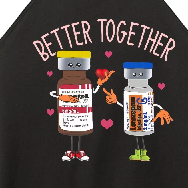 Bettertogether Haldol Ativan Icu Nurse ValentineS Day Women’s Perfect Tri Rocker Tank