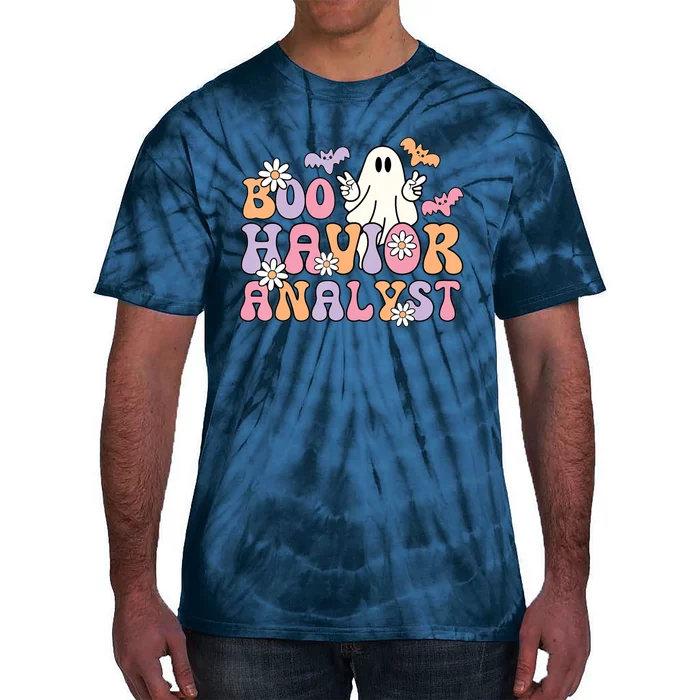 Boo Havior Analyst Aba Bcba Halloween Ghost Tie-Dye T-Shirt