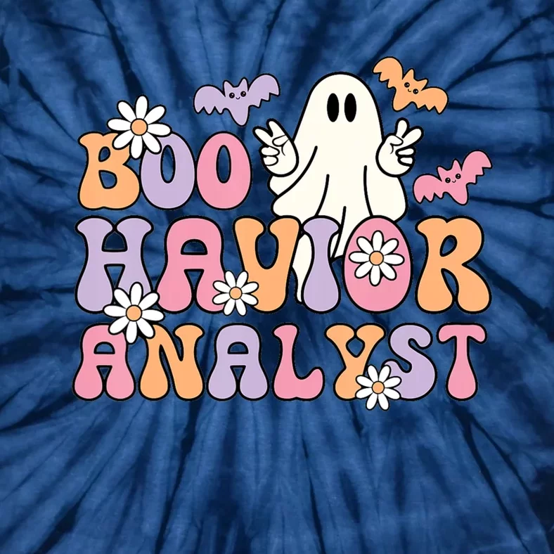 Boo Havior Analyst Aba Bcba Halloween Ghost Tie-Dye T-Shirt