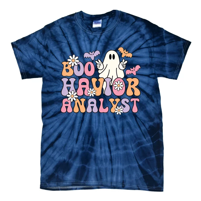 Boo Havior Analyst Aba Bcba Halloween Ghost Tie-Dye T-Shirt