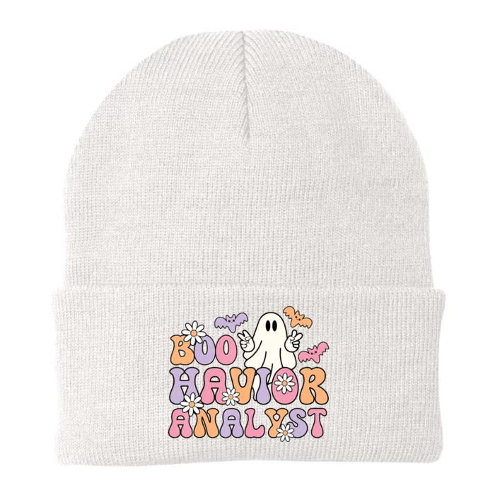 Boo Havior Analyst Aba Bcba Halloween Ghost Knit Cap Winter Beanie