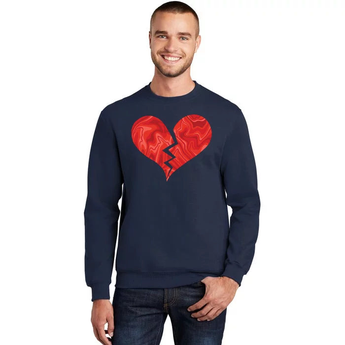 Broken Heart Anti Valentine Tall Sweatshirt