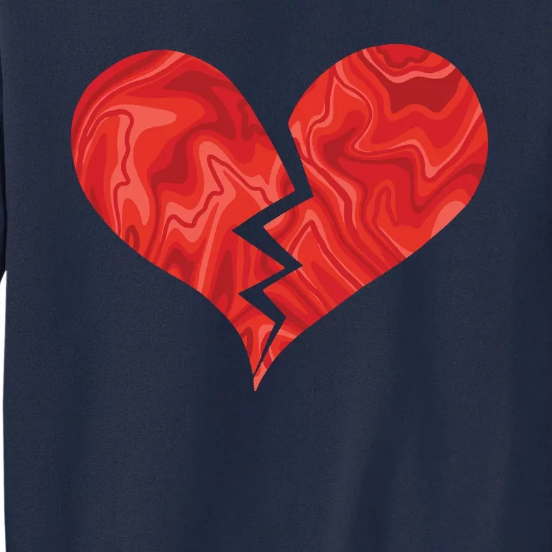 Broken Heart Anti Valentine Tall Sweatshirt