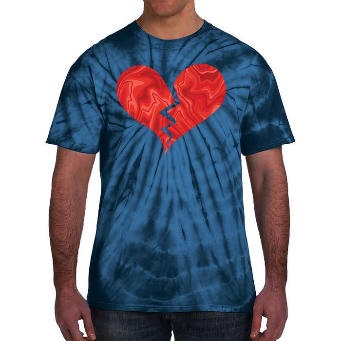 Broken Heart Anti Valentine Tie-Dye T-Shirt