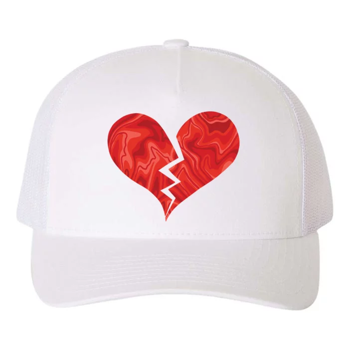 Broken Heart Anti Valentine Yupoong Adult 5-Panel Trucker Hat