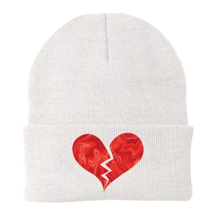 Broken Heart Anti Valentine Knit Cap Winter Beanie