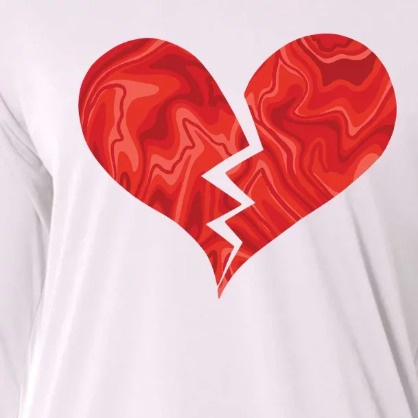 Broken Heart Anti Valentine Cooling Performance Long Sleeve Crew