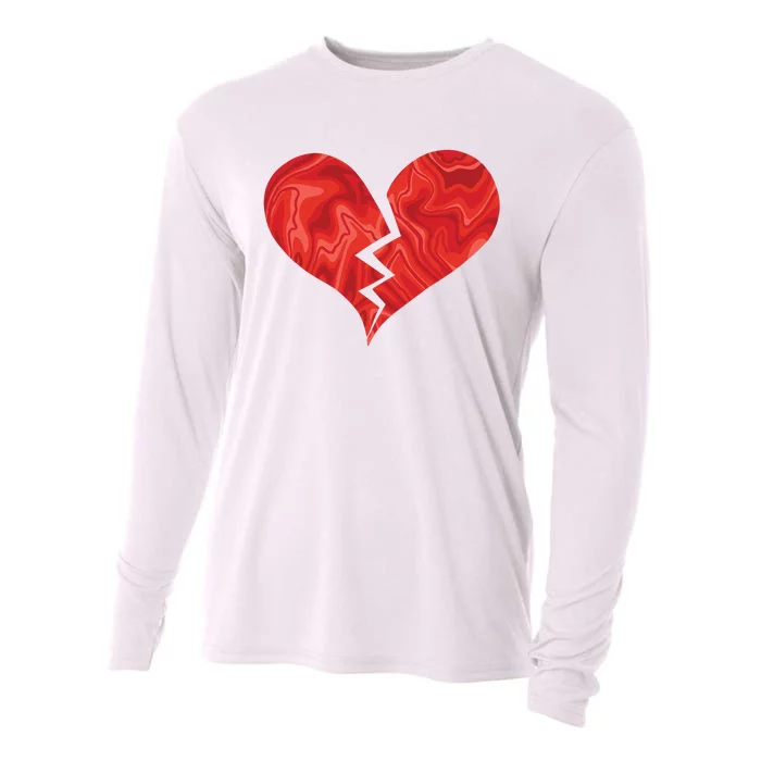 Broken Heart Anti Valentine Cooling Performance Long Sleeve Crew