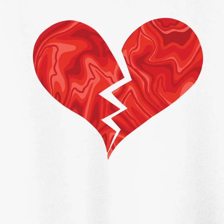 Broken Heart Anti Valentine Toddler T-Shirt