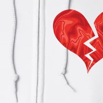 Broken Heart Anti Valentine Full Zip Hoodie