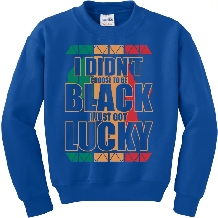 Black History And Support Mont Fun Quote Gift Kids Sweatshirt