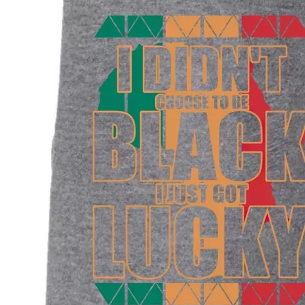 Black History And Support Mont Fun Quote Gift Doggie 3-End Fleece Hoodie