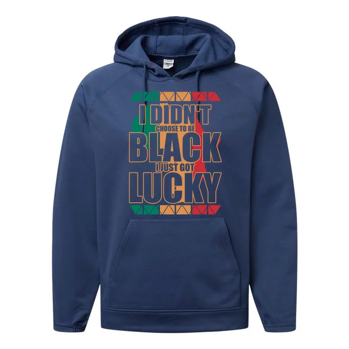 Black History And Support Mont Fun Quote Gift Performance Fleece Hoodie