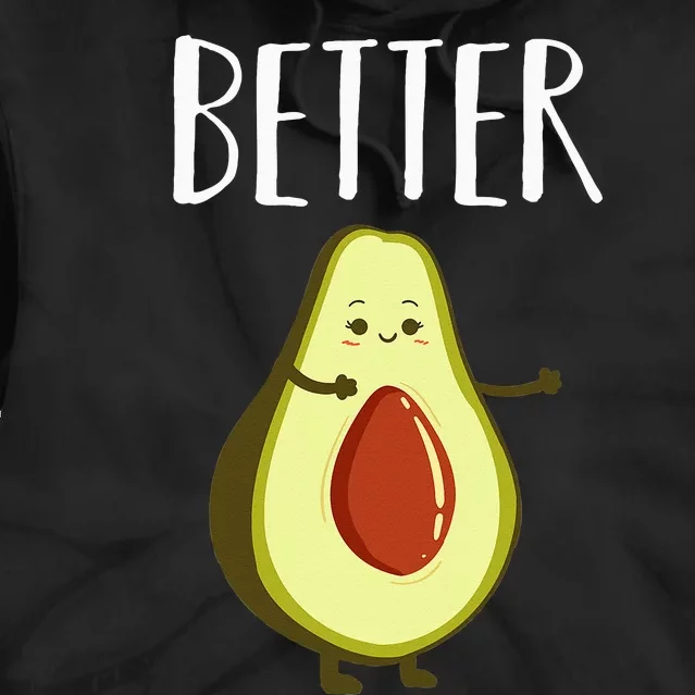 Better Half Avocado Matching Couple Valentine's Day Wedding Tie Dye Hoodie