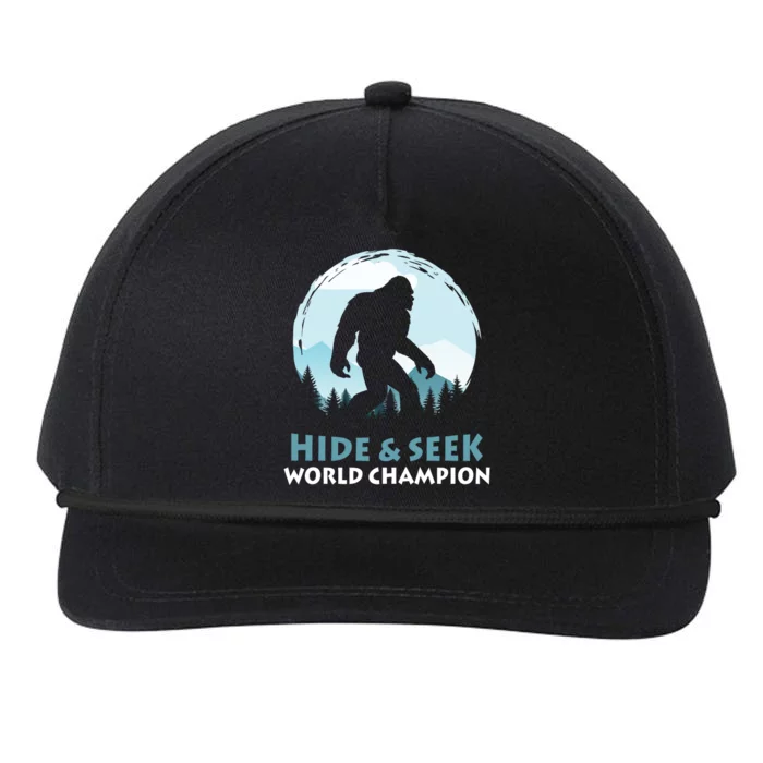 Bigfoot Hide And Seek Champion Snapback Five-Panel Rope Hat