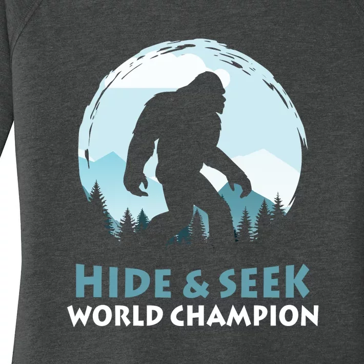 Bigfoot Hide And Seek Champion Women's Perfect Tri Tunic Long Sleeve Shirt