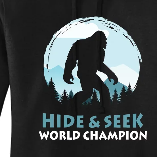 Bigfoot Hide And Seek Champion Women's Pullover Hoodie